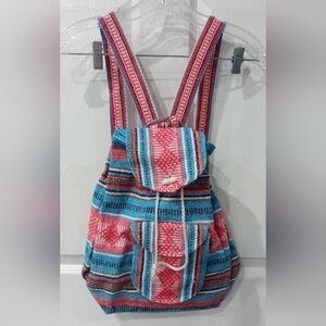 Colorful Striped Backpack